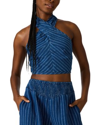Winnie Stripe Halter Top