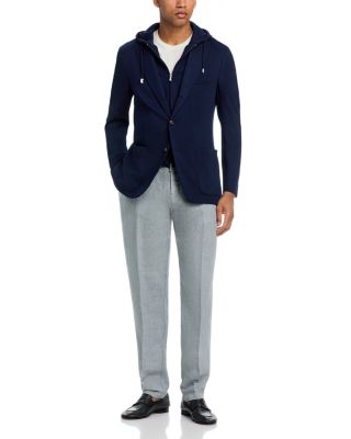 Wool Jersey Jacket & Removable Hoodie