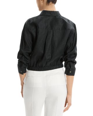 Fixed Sleeve Linen Top