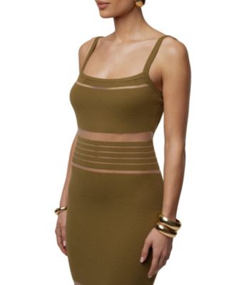  Striped Rib Knit Dress