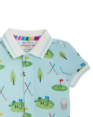Boys' Gopher It Magnetic Short Sleeved Polo Romper - Baby