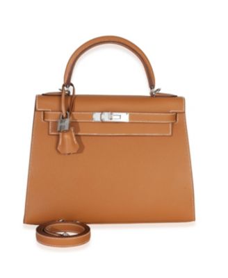 Sellier Kelly 28 Leather Handbag