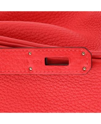 Birkin 30 Handbag Red Togo with Palladium Hardware