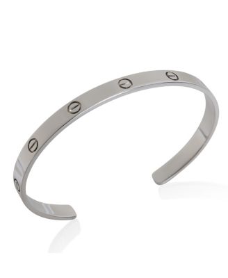  Love Cuff 18k White Gold Bracelet