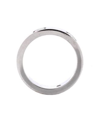  Love 3 Diamonds Band Ring 18K White Gold with Diamond