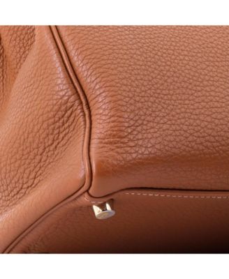 Kelly 28 Handbag Brown Togo with Gold Hardware