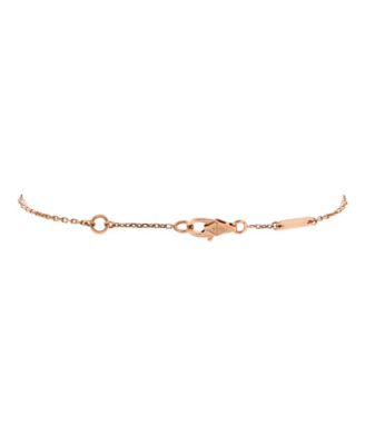  Sweet Alhambra Heart Bracelet 18K Rose Gold with Carnelian