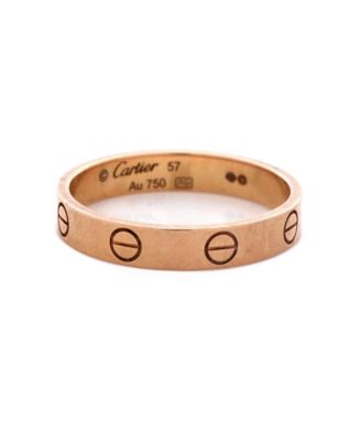 Love Wedding Band Ring 18K Rose Gold