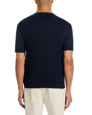 Double Layered Short Sleeve Knit Tee