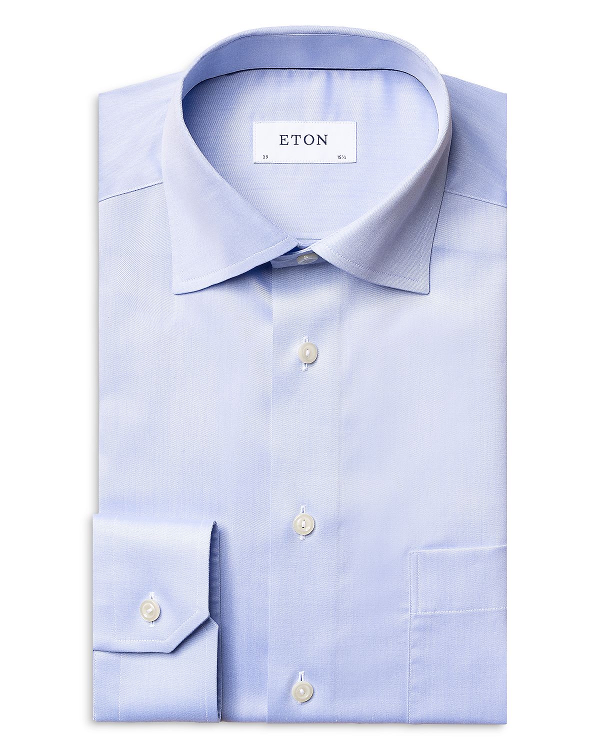 Eton Classic Fit Solid Signature Twill Shirt