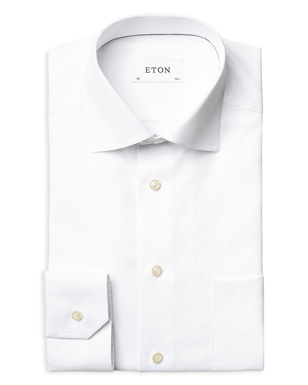 Eton Classic Fit Solid Signature Twill Shirt