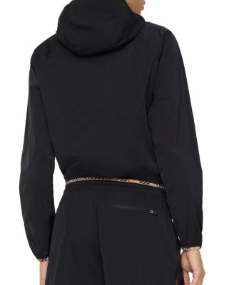 Stretch Nylon Hooded Jacket