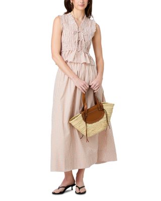 Rhodes Ruched Waist Midi Skirt