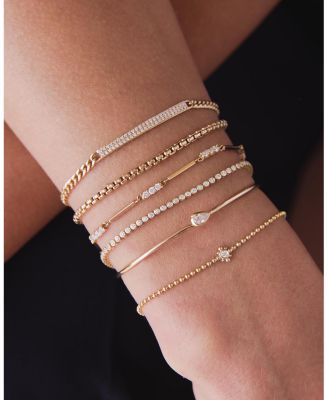 14K Yellow Gold Heavy Metal Medium Box Link Chain Bracelet