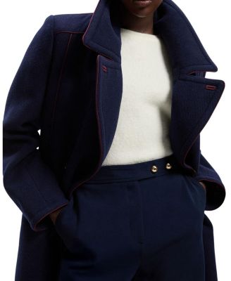 Tailored Padded Lined Midi Coat