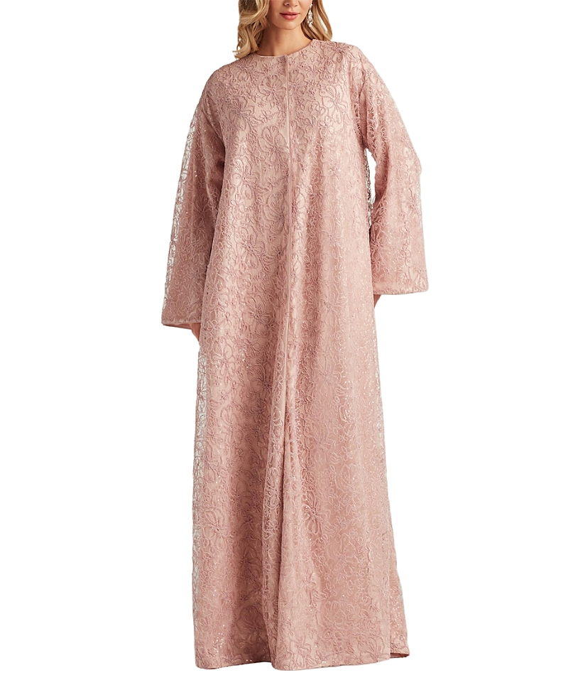 Tadashi Shoji Baynton Sequin Embroidered Caftan Gown