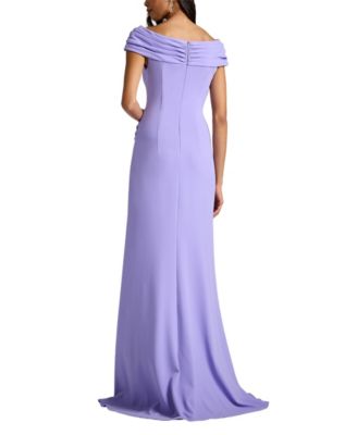 Bruner Draped Crepe Gown