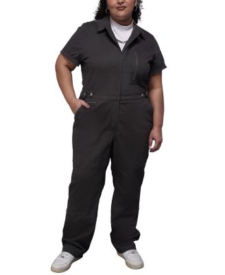  Plus The Essential High Waisted Zipper Coverall