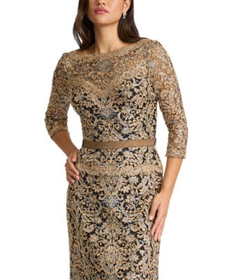 chinese dress ladies Tadashi Shoji CDP19999MD - Tea Length A-Line Dress main image 1