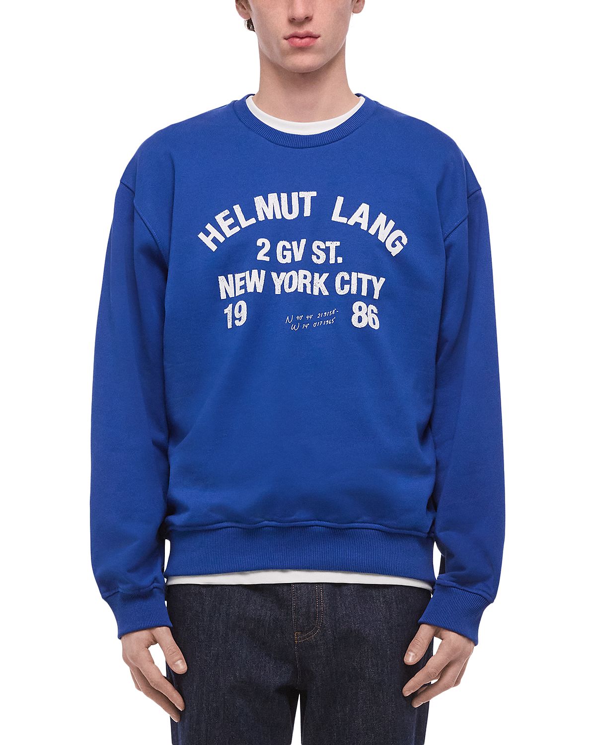 Helmut Lang Varsity Compact Crewneck Sweatshirt