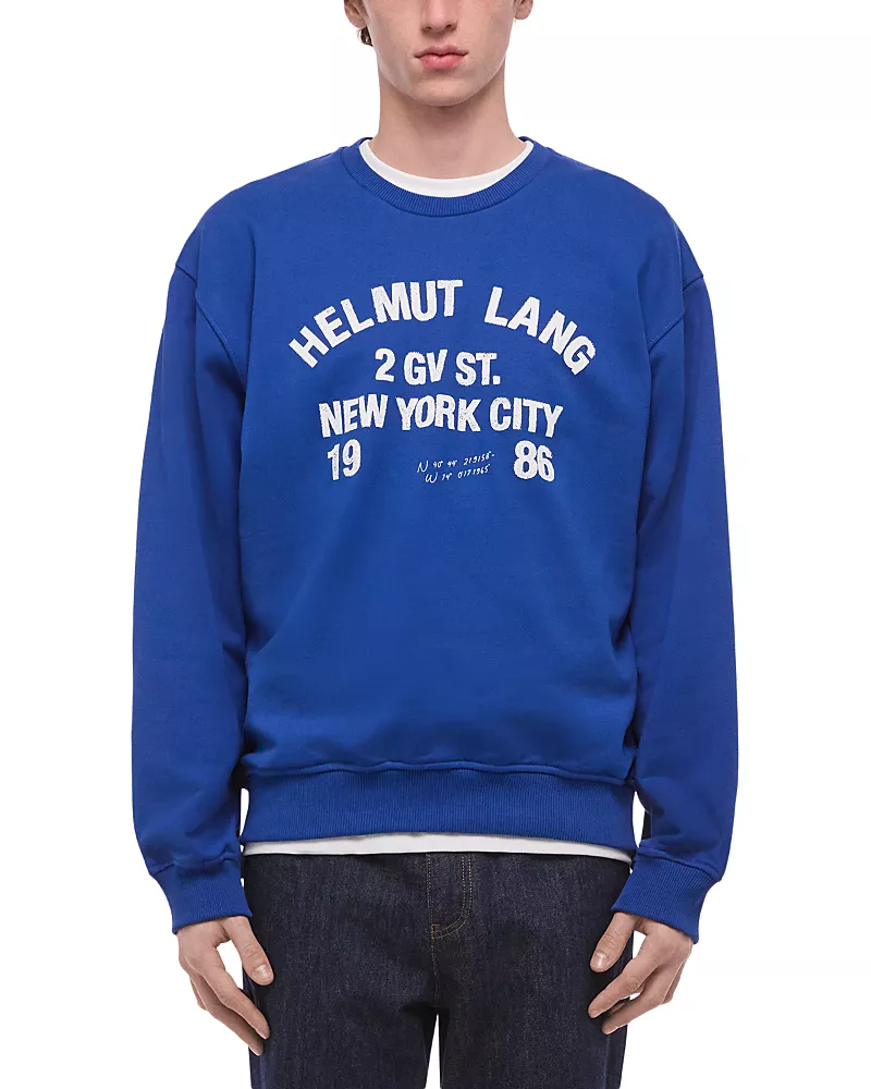 Helmut Lang Varsity Compact Crewneck Sweatshirt