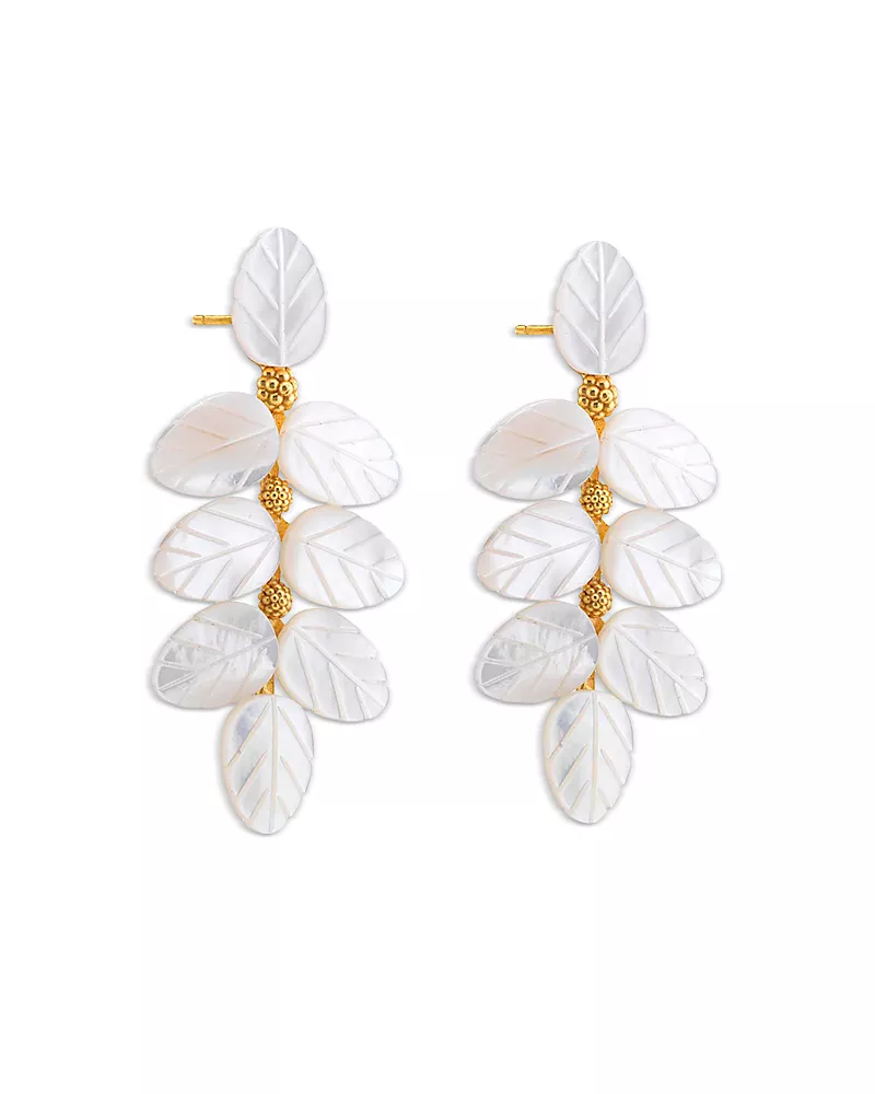 Capucine De Wulf Mermaid Garden Vine Drop Earrings