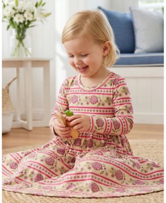  Girls' Pomegranate Soiree Bamboo Twirl Dress - Little Kid