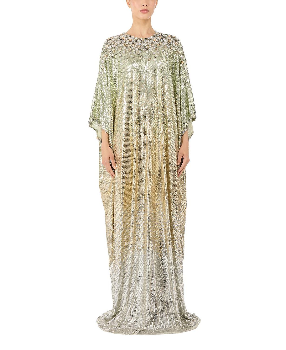 Jenny Packham Fontaine Sequin-Embellished Maxi Dress