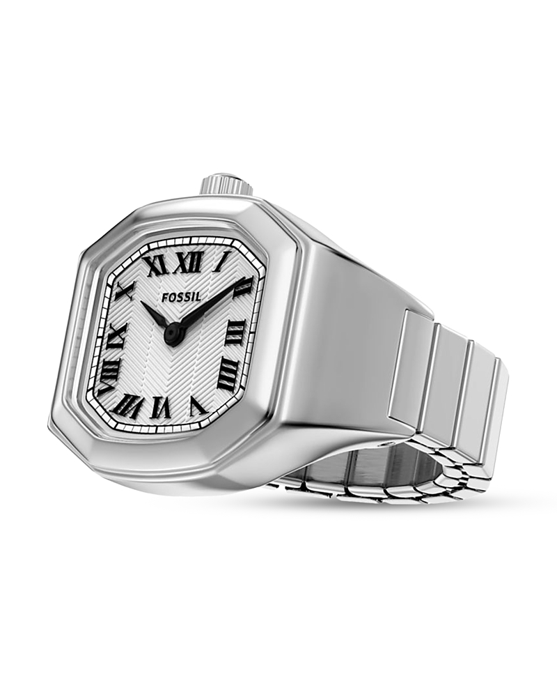Fossil Harlow Two-Hand Gold-Tone Stainless Steel Watch Ring, 16mm