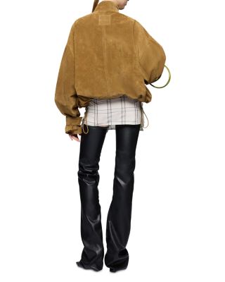 Suede Bomber Jacket