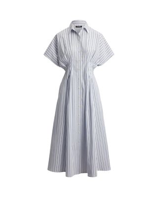 Ralph Lauren Pleated Broadcloth Shirt Dress | Bloomingdale's Women