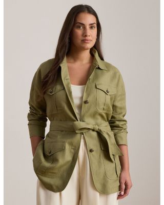 Linen Blend Twill Field Jacket - thumbnail 9