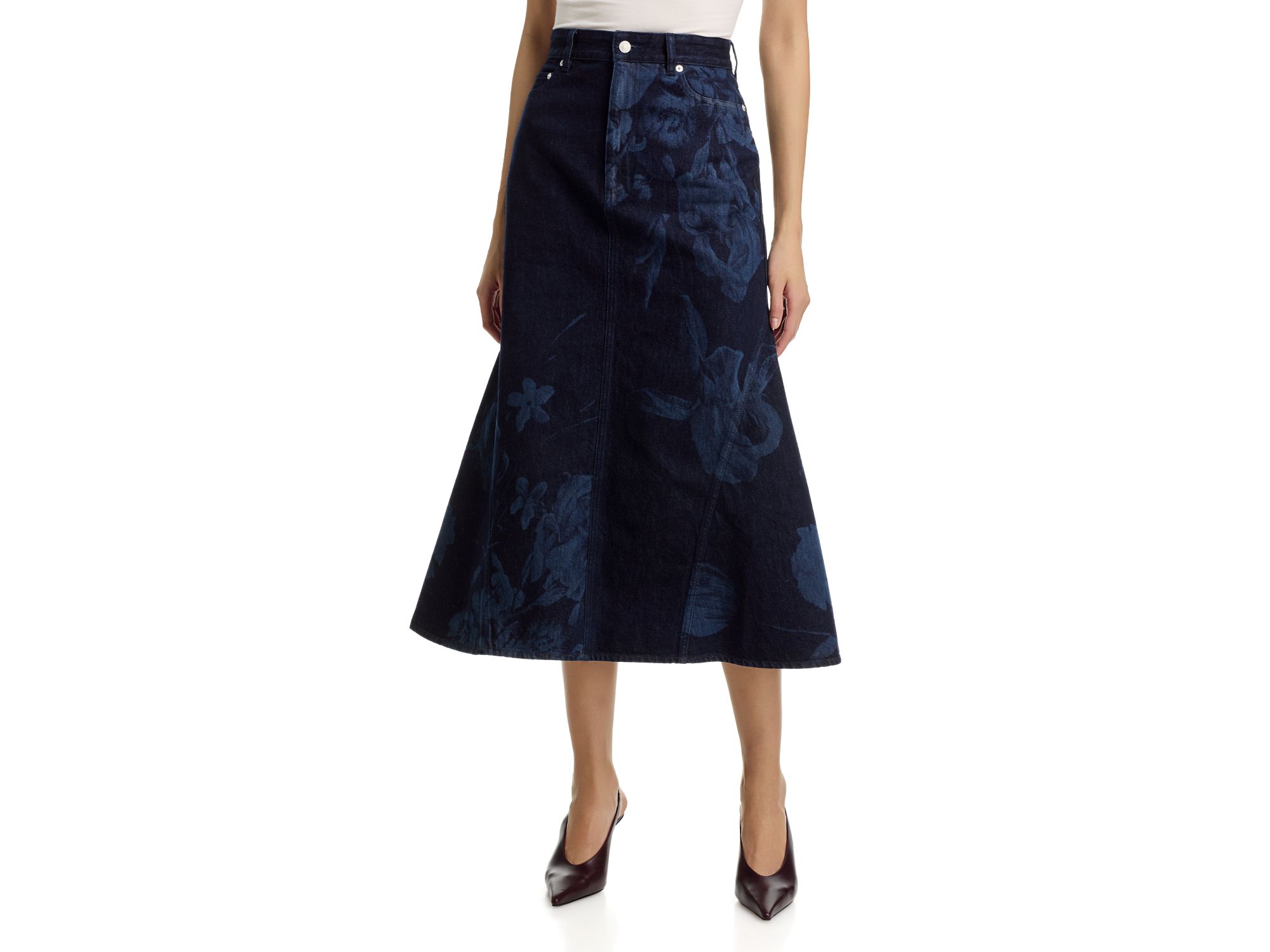 Fluted Midi Skirt - Image 1