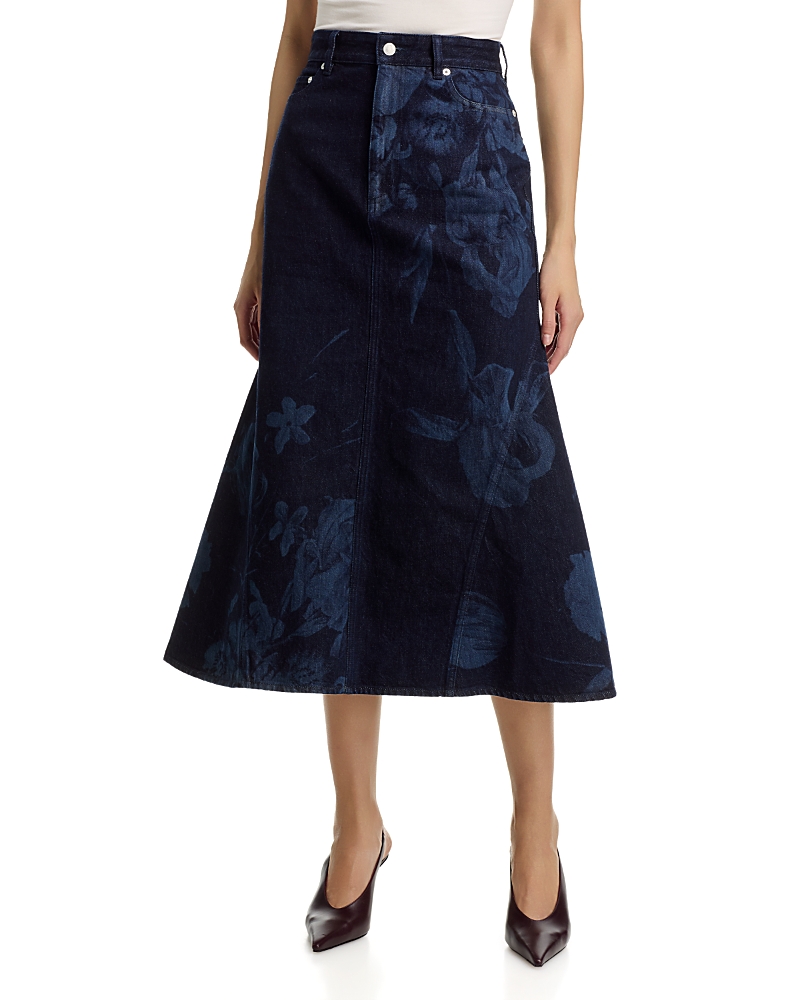 Erdem Fluted Midi Skirt