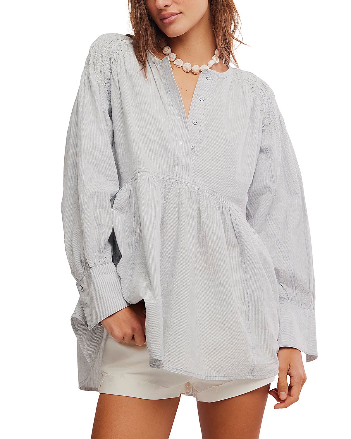 Free People Alana Button Front Tunic