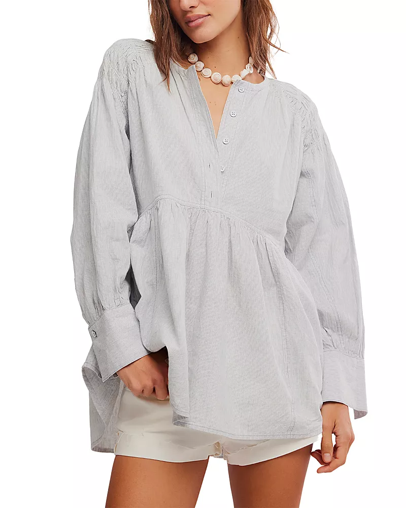 Free People Alana Button Front Tunic