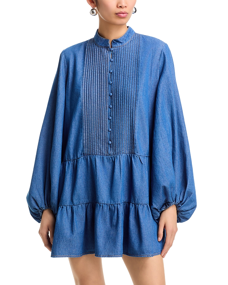 Bardot Antonia Chambray Mini Dress
