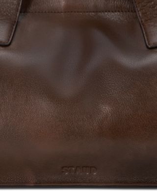 STAUD Port East/West Leather Tote | Bloomingdale's Handbags