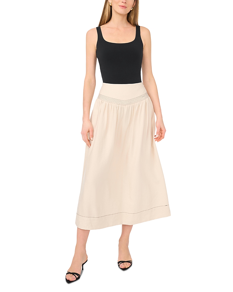 Vince Camuto Trappunto Toke Midi Skirt