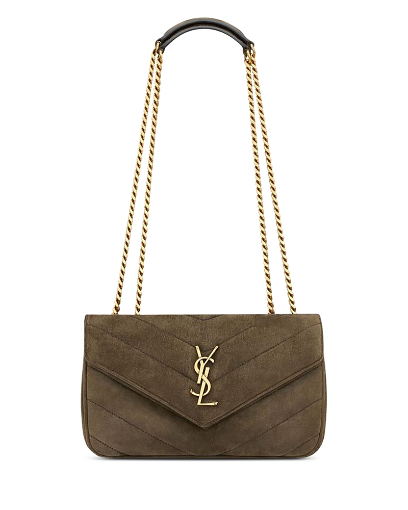 Saint Laurent Loulou Small in Matelasse Suede · OS