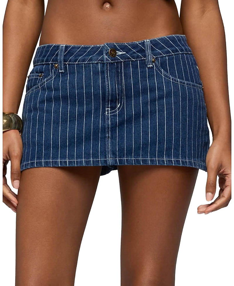 Edikted Camelia Denim Mini Skort