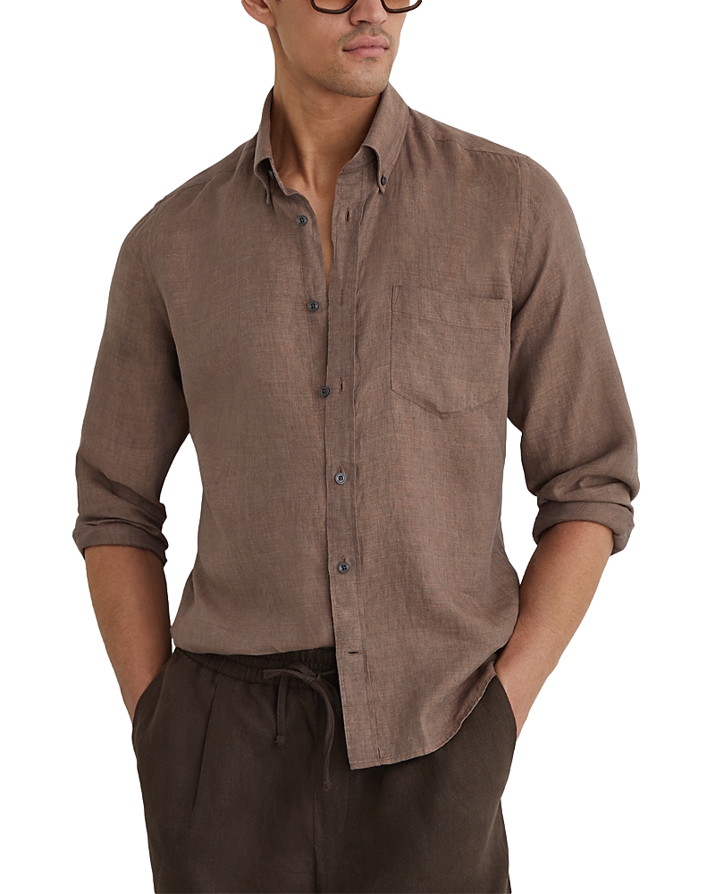 Reiss Queens Regular Fit Linen Shirt