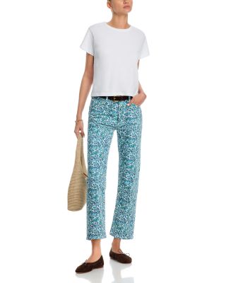 Topanga High Rise Printed Jeans in Blue Vine
