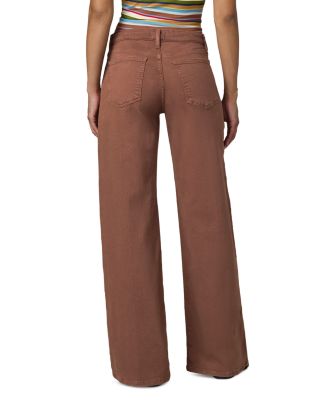 The Lou Lou Drawstring Ankle Jeans in Chocolate - thumbnail 3