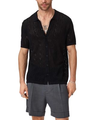 Emil Short Sleeve Pointelle Sweater Shirt