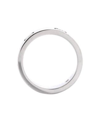  Love 3 Diamonds Band Ring 18K White Gold with Diamond