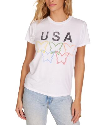  Wolf USA Butterflies Top