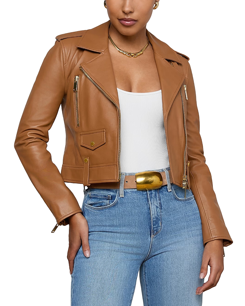 L'agence Blakely Leather Biker Jacket