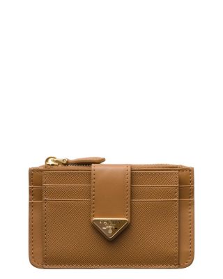 Saffiano & Smooth Leather Card Holder