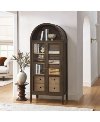  Nolan Tall Arched Storage Display Cabinet